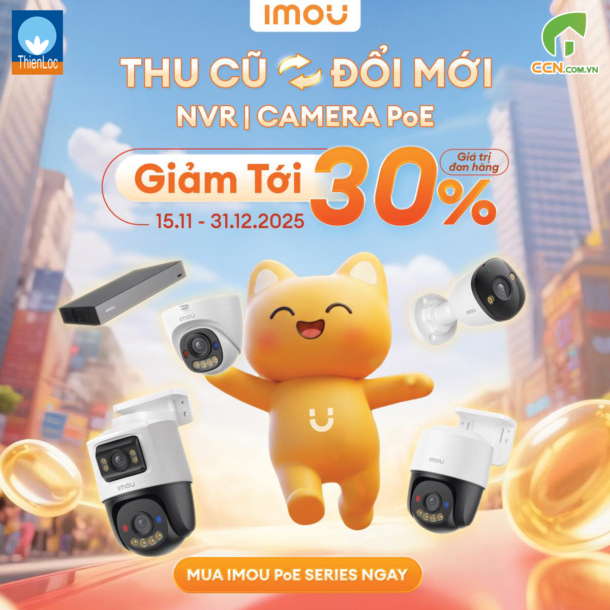 THU CŨ - ĐỔI MỚI POE IMOU