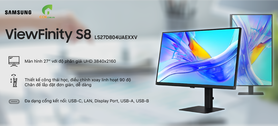 Màn Hình Samsung 27 inch ViewFinity S8 