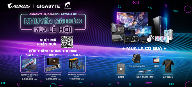 CTKM GIGABYTE - Chương trình mùa lễ hội Q4.2024