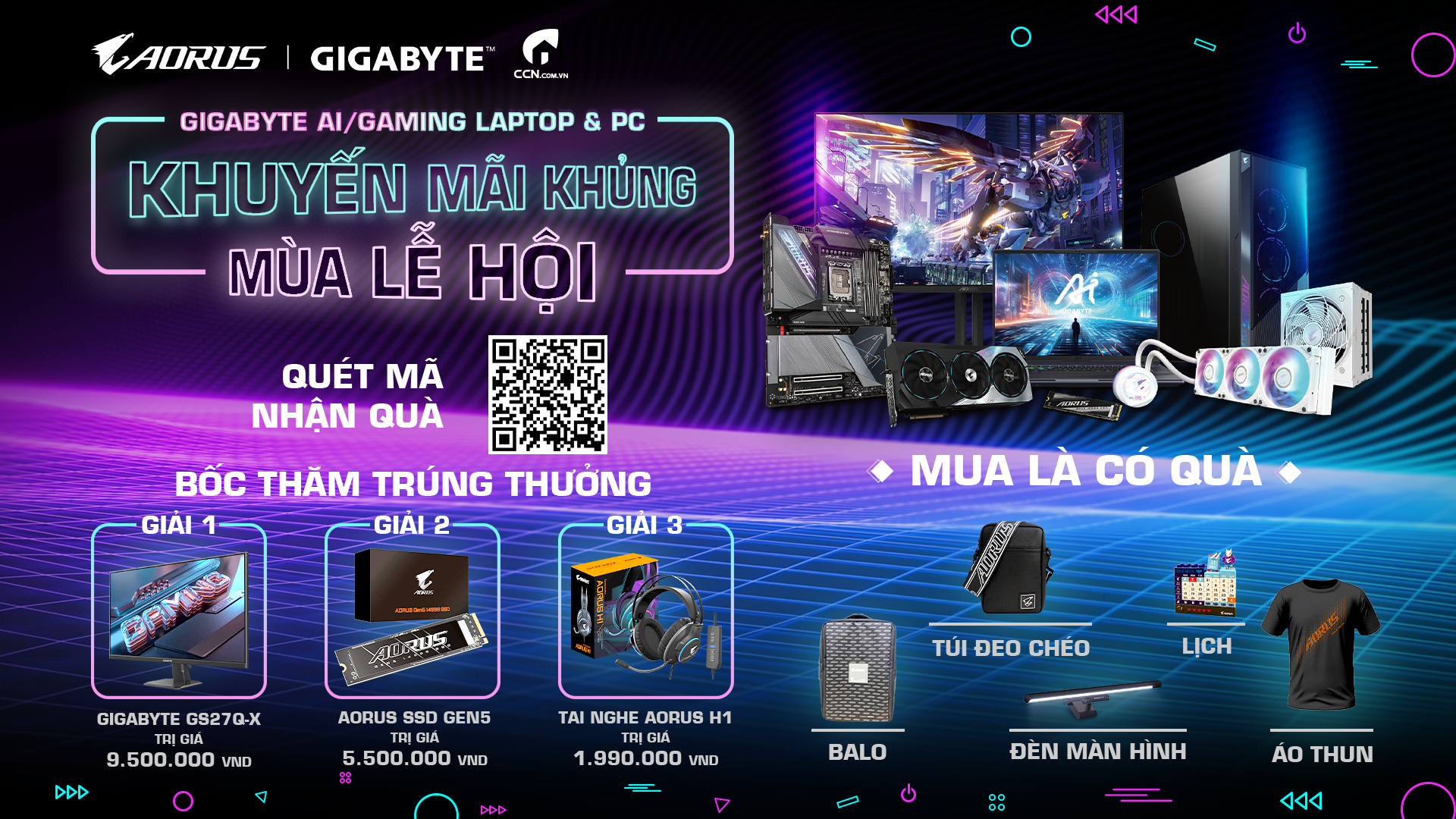 CTKM GIGABYTE - Chương trình mùa lễ hội Q4.2024