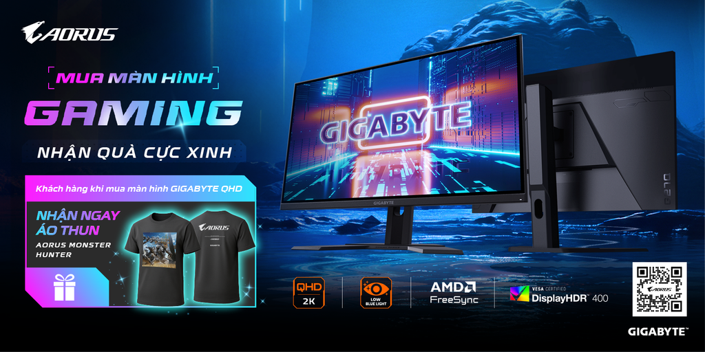 Chương Trình Khuyến Mãi Gigabyte Mua Màn Hình Gaming - Nhận Quà Cực Xinh