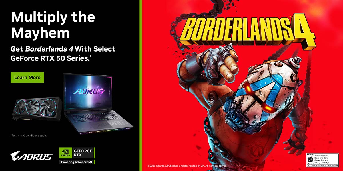 Nâng Cấp Cấu Hình – Nhận Ngay Key Borderlands 4 Cùng GIGABYTE!
