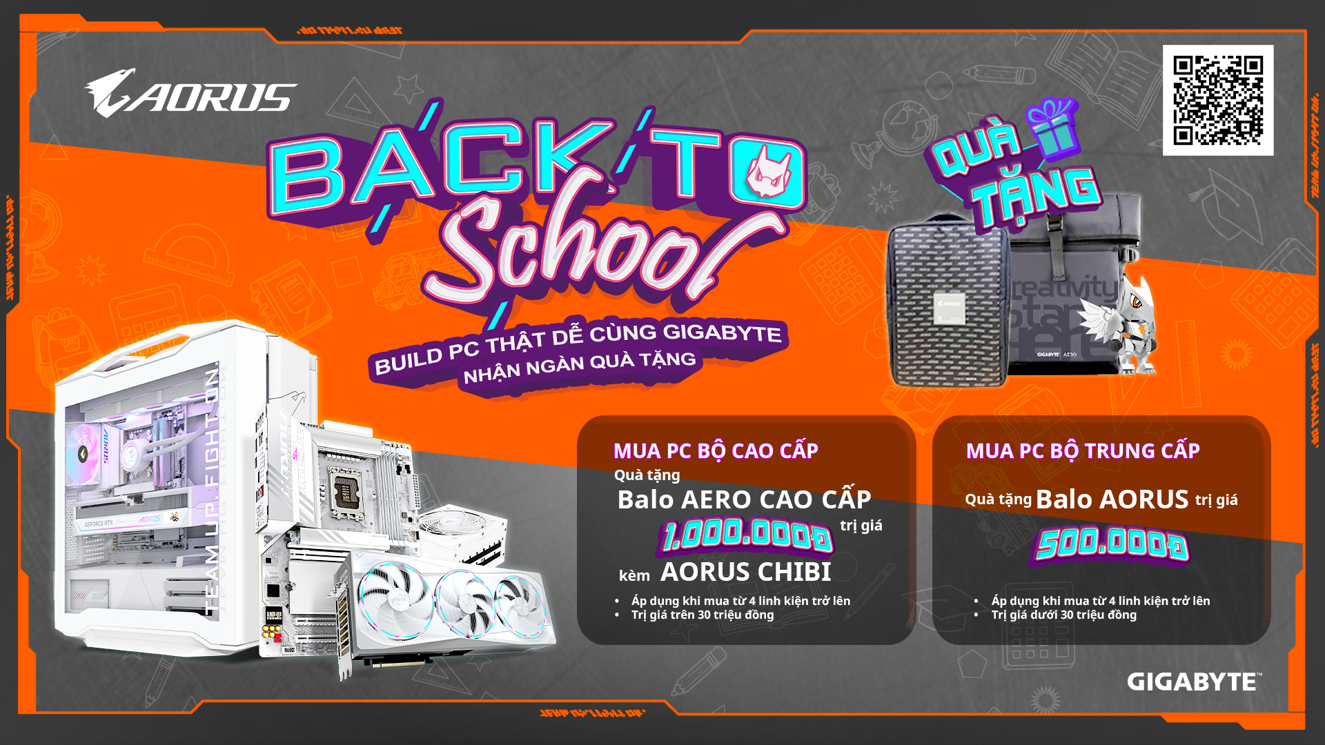 GIGABYTE BACK TO SCHOOL – Build PC thật “chất”, nhận quà cực “xịn”!