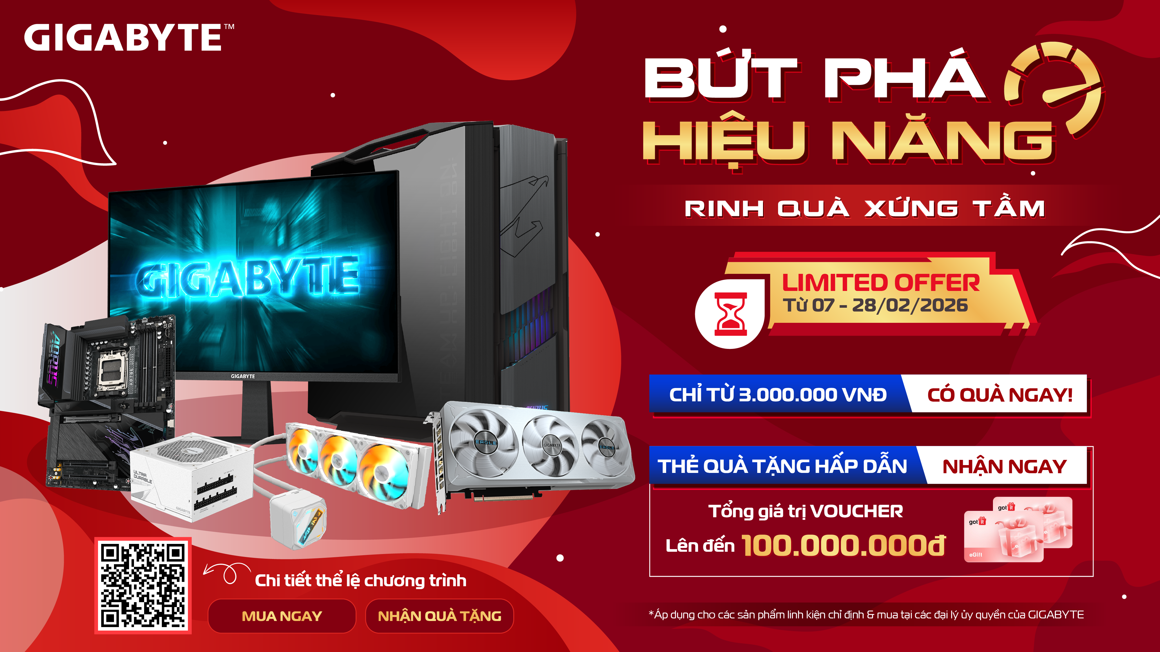 BỨT PHÁ HIỆU NĂNG – RINH QUÀ XỨNG TẦM CÙNG GIGABYTE