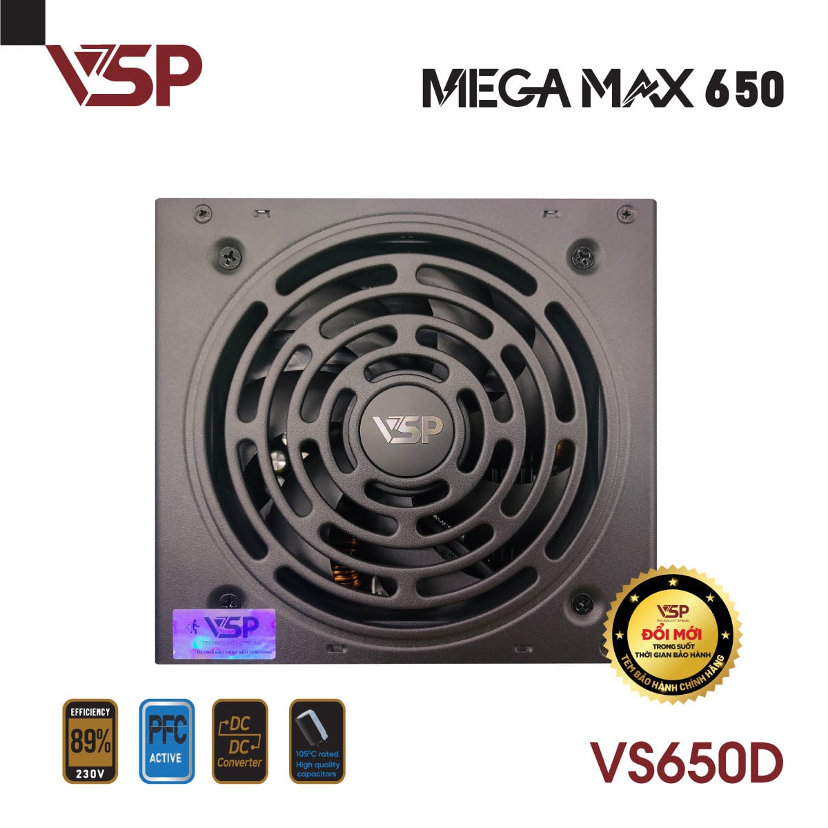 Nguồn máy tính VSP Megamax VS650D ATX - 650W 3