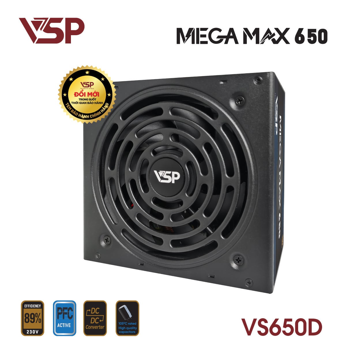 Nguồn máy tính VSP Megamax VS650D ATX - 650W 5