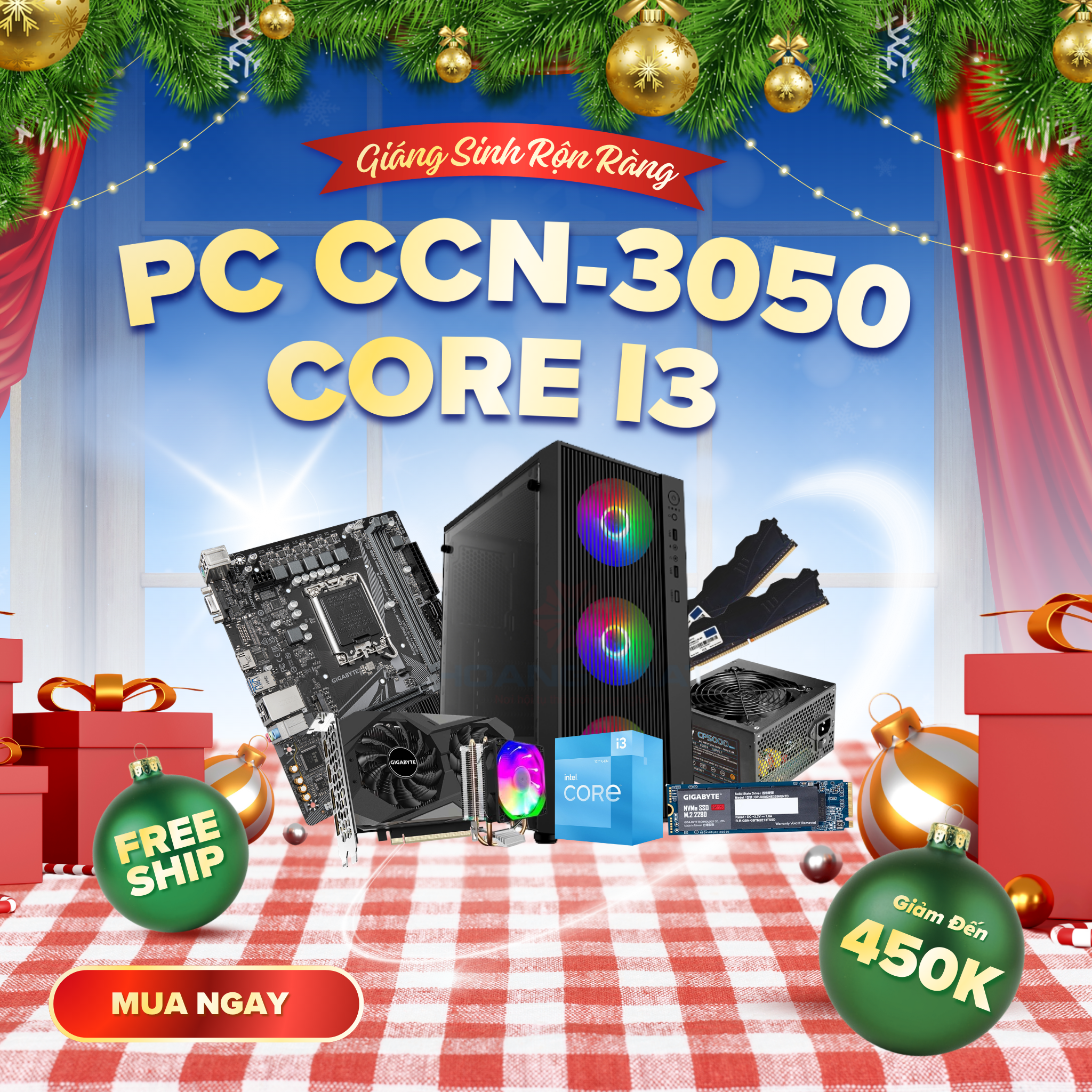 PC CCN-3050 Core I3 1