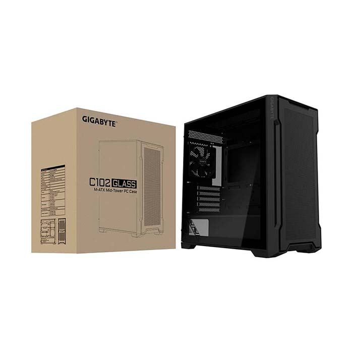 Vỏ Case Gigabyte C102 Glass Black GB-C102G 2