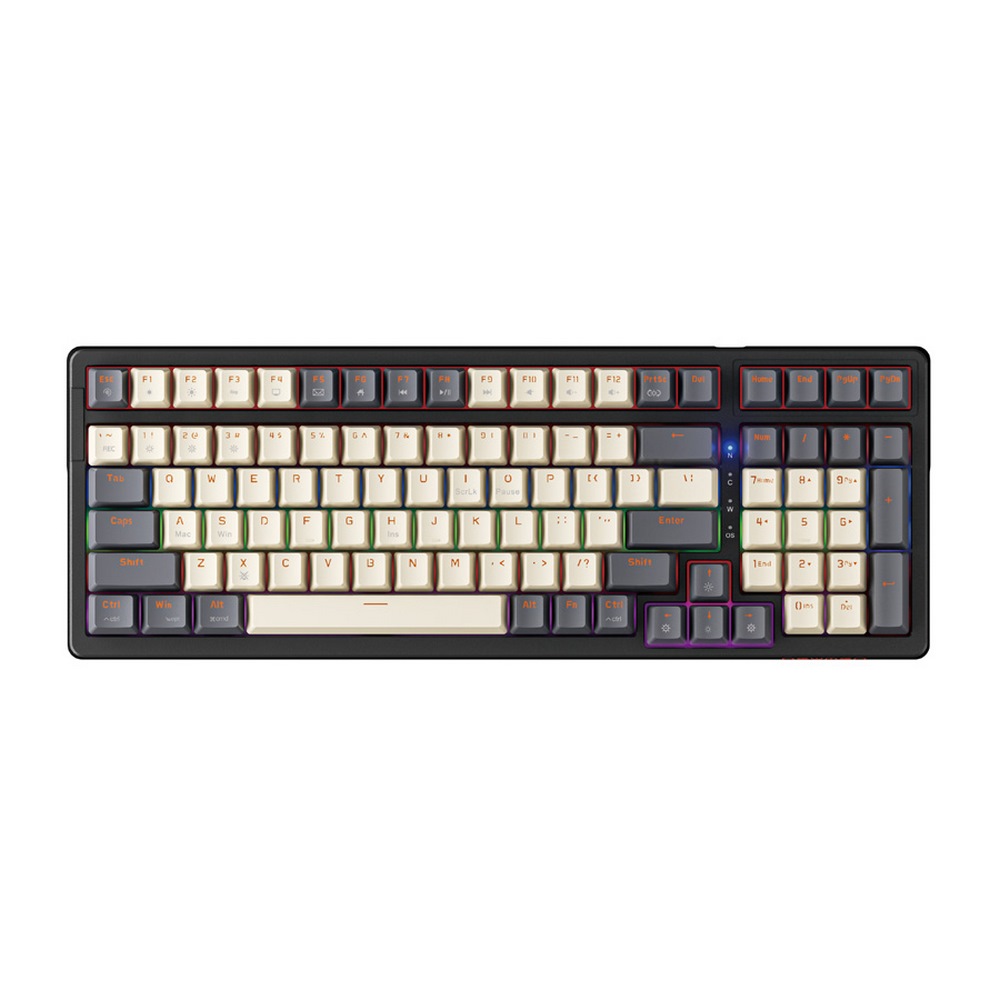 Bàn phím cơ NEWMEN GM328 White Grey Red switch 1
