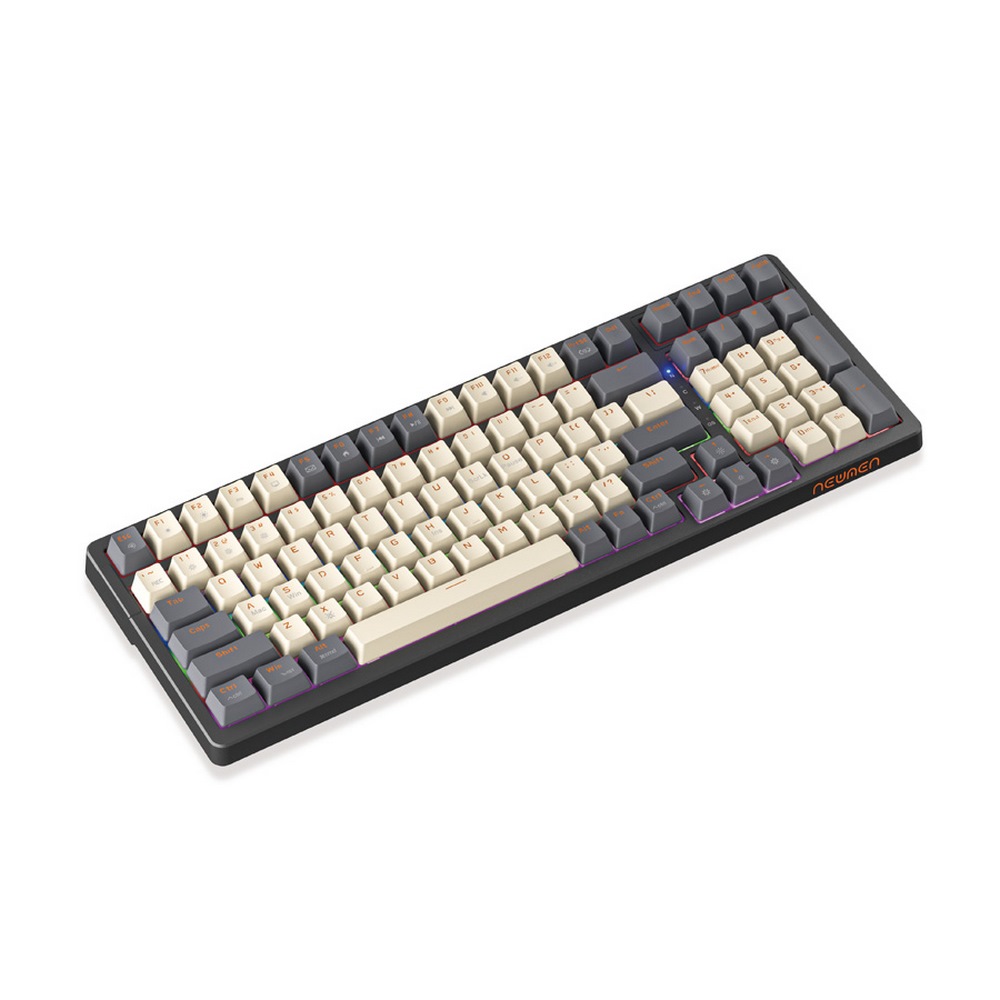 Bàn phím cơ NEWMEN GM328 White Grey Blue switch 4