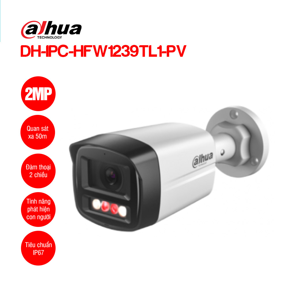 Camera IP 2MP DAHUA DH-IPC-HFW1239TL1-PV 1