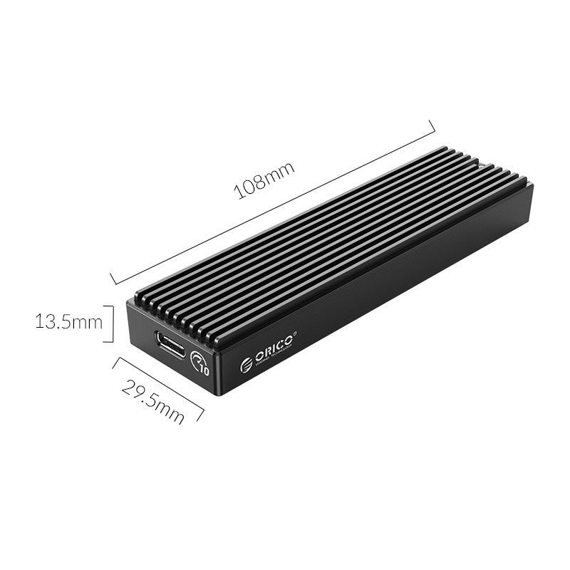 Hộp ổ cứng M2 ORICO M2PV-C3-BK-HW NVMe M.2 SSD Tốc độ 10Gbps 2