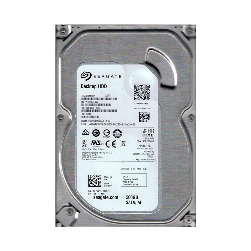 Ổ cứng Seagate 500GB 64MB Cache 7200RPM ST500DM002 (Nhập khẩu) 1